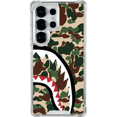 Shark Teeth Street Camo Galaxy S25 Ultra Clear Case